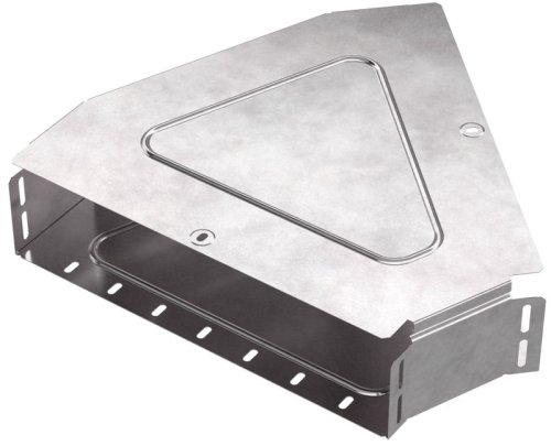 Угол для лотка горизонтальный с крышкой Промрукав Стандарт 45град. 400х100 фото Угол для лотка горизонтальный с крышкой Промрукав Стандарт 45град. 400х100 картинка